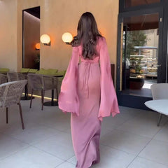 Polyester Long Sleeve Dress